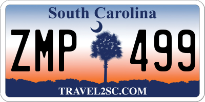 SC license plate ZMP499
