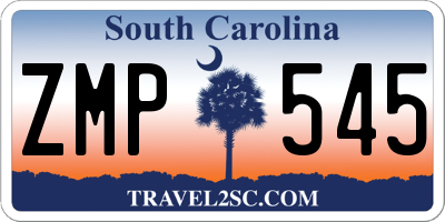 SC license plate ZMP545
