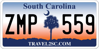 SC license plate ZMP559
