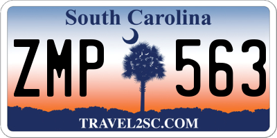 SC license plate ZMP563