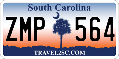 SC license plate ZMP564