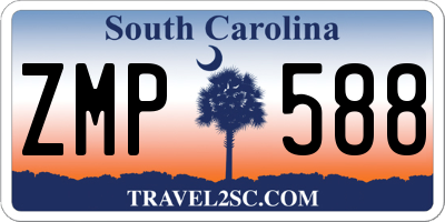 SC license plate ZMP588