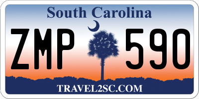 SC license plate ZMP590