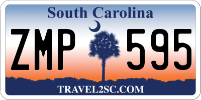 SC license plate ZMP595