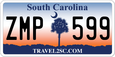 SC license plate ZMP599