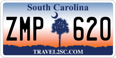 SC license plate ZMP620
