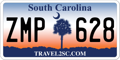 SC license plate ZMP628