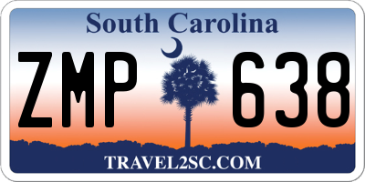 SC license plate ZMP638