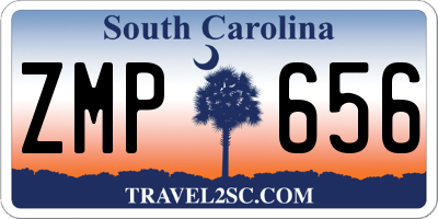 SC license plate ZMP656