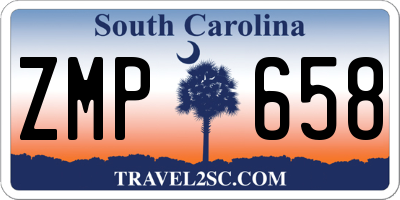 SC license plate ZMP658
