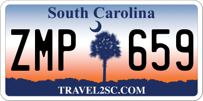 SC license plate ZMP659