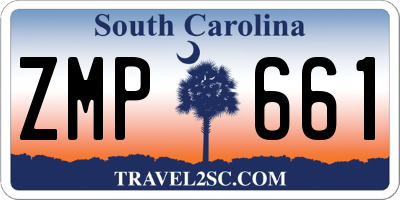 SC license plate ZMP661