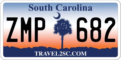 SC license plate ZMP682