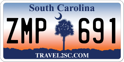 SC license plate ZMP691