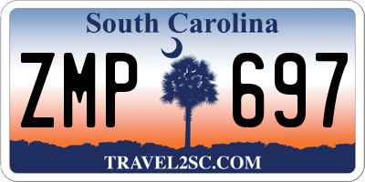 SC license plate ZMP697