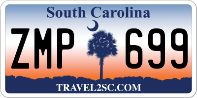 SC license plate ZMP699
