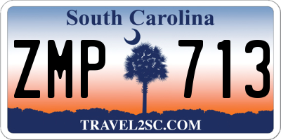 SC license plate ZMP713