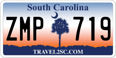 SC license plate ZMP719