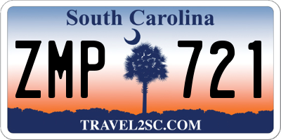 SC license plate ZMP721