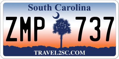 SC license plate ZMP737