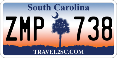 SC license plate ZMP738