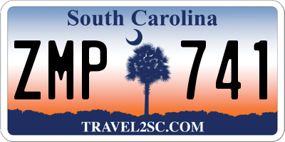 SC license plate ZMP741