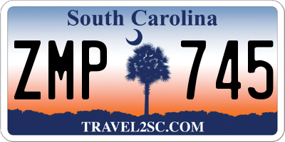 SC license plate ZMP745