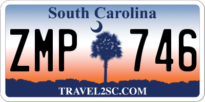 SC license plate ZMP746