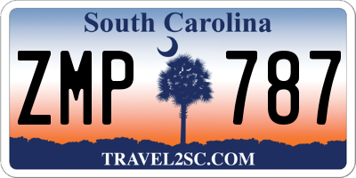 SC license plate ZMP787
