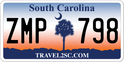 SC license plate ZMP798
