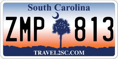 SC license plate ZMP813
