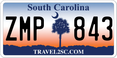 SC license plate ZMP843