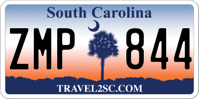 SC license plate ZMP844