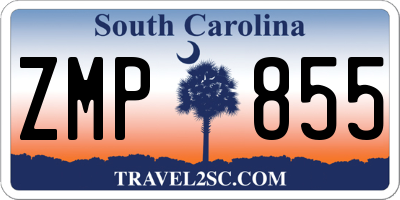 SC license plate ZMP855