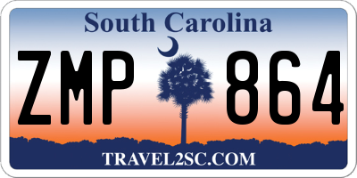 SC license plate ZMP864