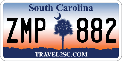 SC license plate ZMP882