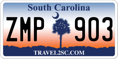SC license plate ZMP903