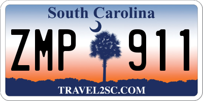 SC license plate ZMP911