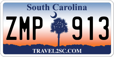SC license plate ZMP913