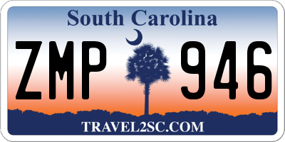 SC license plate ZMP946