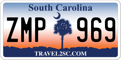 SC license plate ZMP969