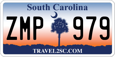 SC license plate ZMP979