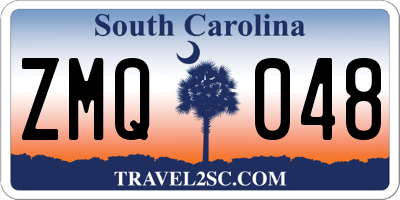 SC license plate ZMQ048