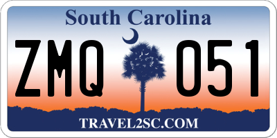 SC license plate ZMQ051