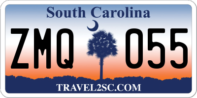 SC license plate ZMQ055