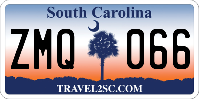 SC license plate ZMQ066