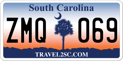SC license plate ZMQ069