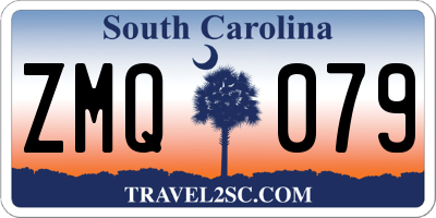 SC license plate ZMQ079