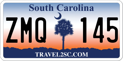 SC license plate ZMQ145