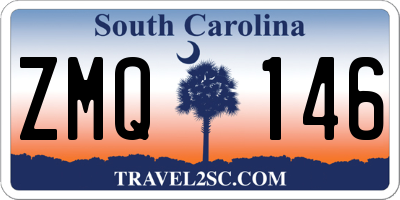 SC license plate ZMQ146